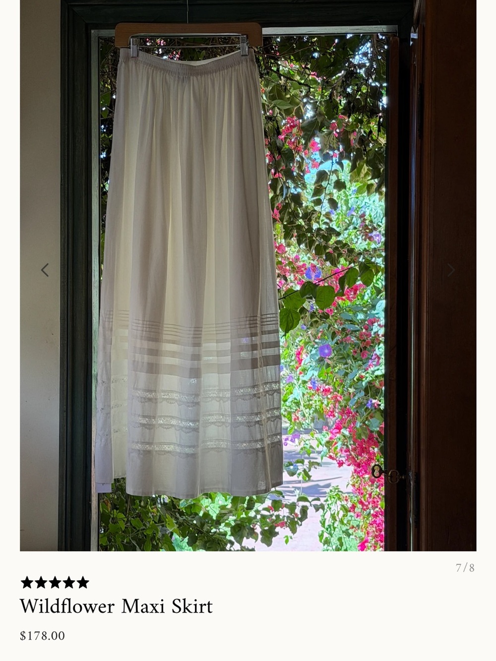 Wildflowers White Maxi Skirt Rumored - Picture 3 of 7